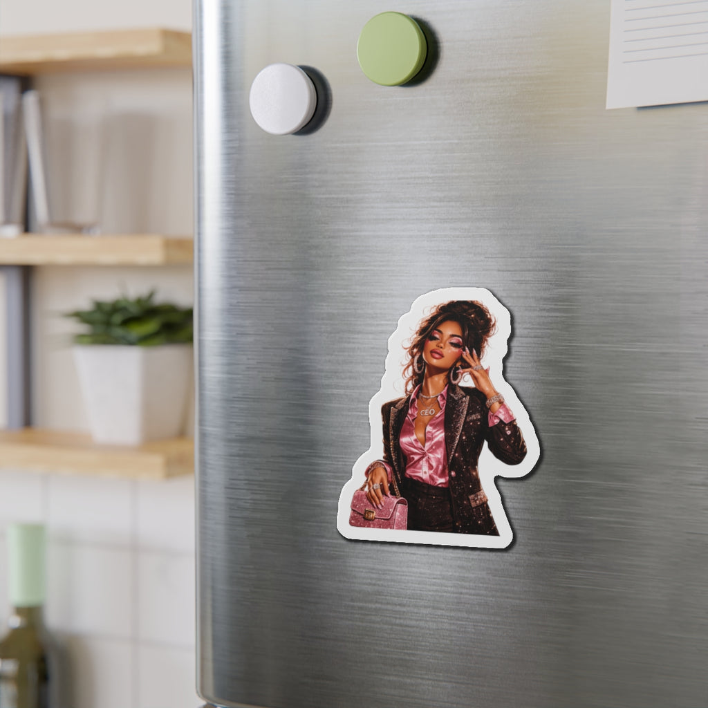 Boss Babe Die-Cut Magnet