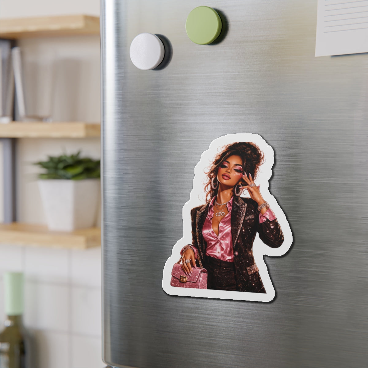 Boss Babe Die-Cut Magnet