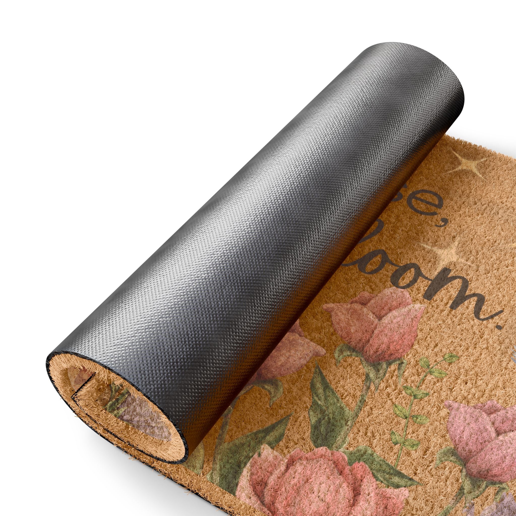 Doormat - "In This House, We Bloom" Floral Welcome Mat