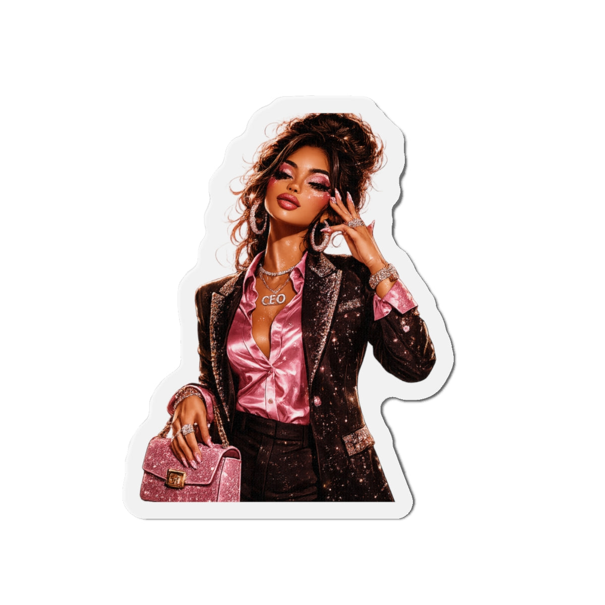 Boss Babe Die-Cut Magnet