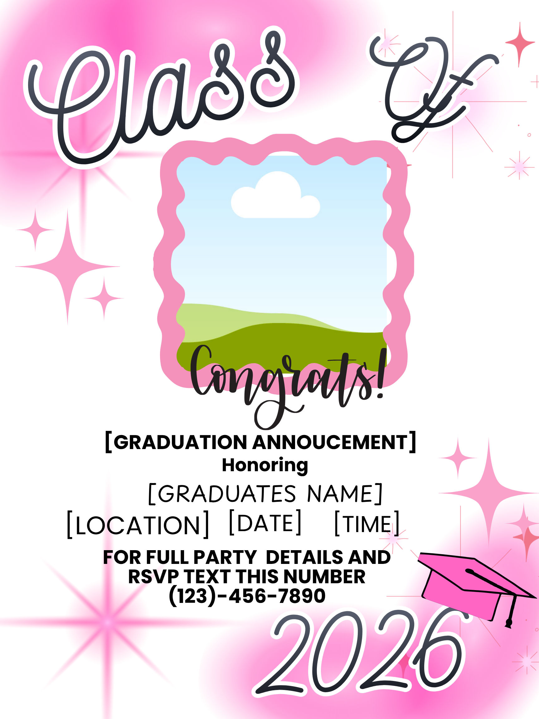 Pastella's "Pink Era" Class Of 2026 Graduation Bundle