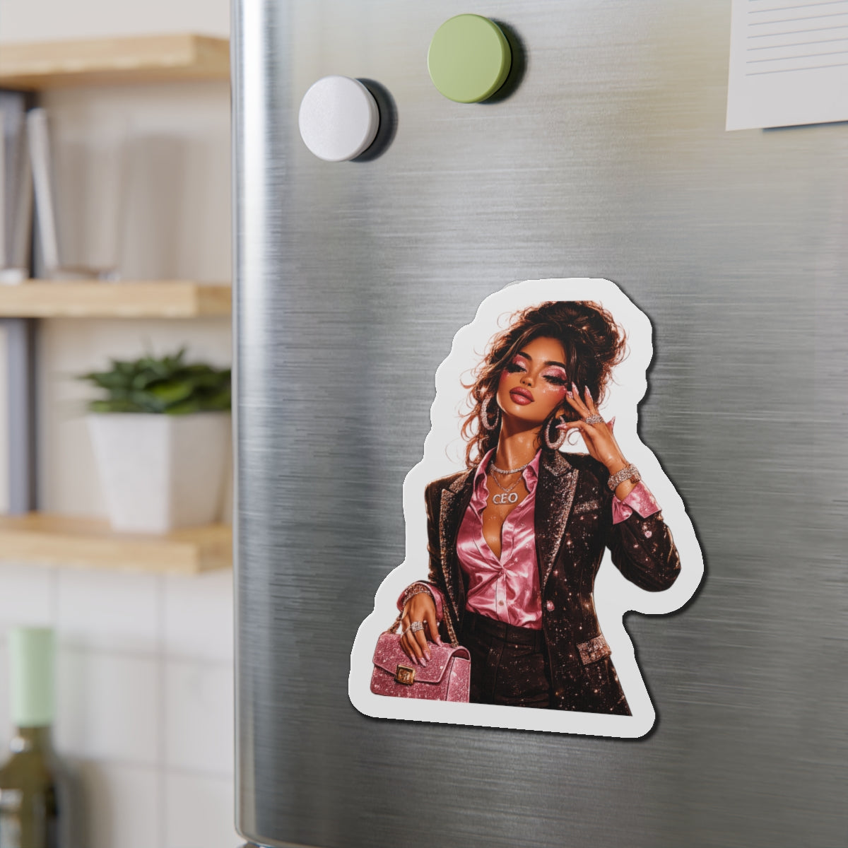 Boss Babe Die-Cut Magnet